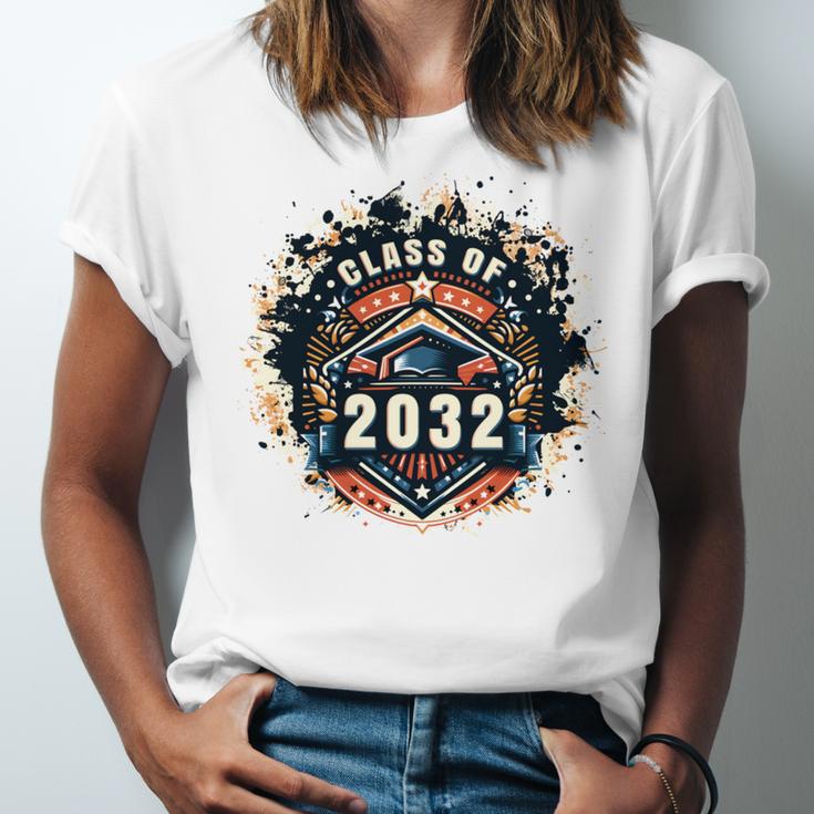 Senior 2032 Class Of 2032 Seniors Graduation 2032 Senior 32 Unisex Jersey T-Shirt