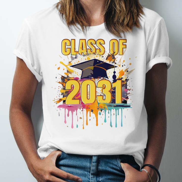 Senior 31 Class Of 2031 Back To School Graduation 2031 Unisex Jersey T-Shirt