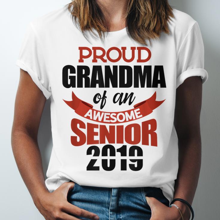 Senior Class Of 2019 Tshirt Graduation Awesome Grandma Unisex Jersey T-Shirt