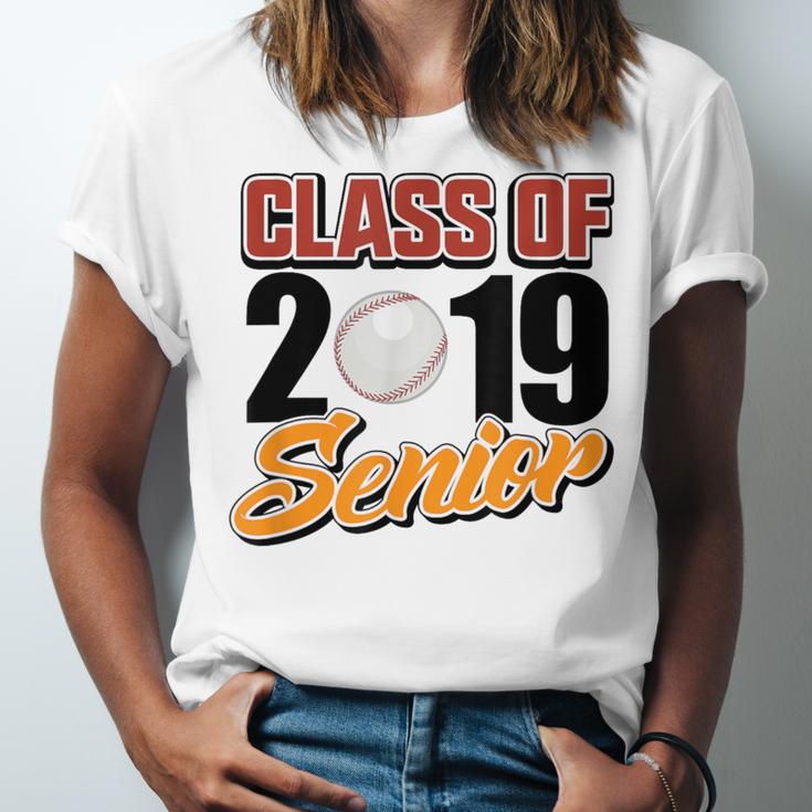 Senior Class Of 2019 Tshirt Graduation School Baseball Unisex Jersey T-Shirt