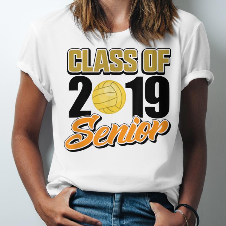 Senior Class Of 2019 Tshirt Graduation School Volleyball Unisex Jersey T-Shirt