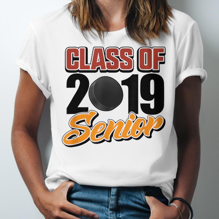Senior Class Of 2019 Tshirt Graduation Students Hockey Unisex Jersey T-Shirt