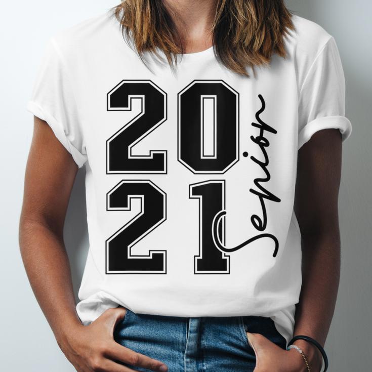 Senior Class Of 2021 Graduation High School College Unisex Jersey T-Shirt
