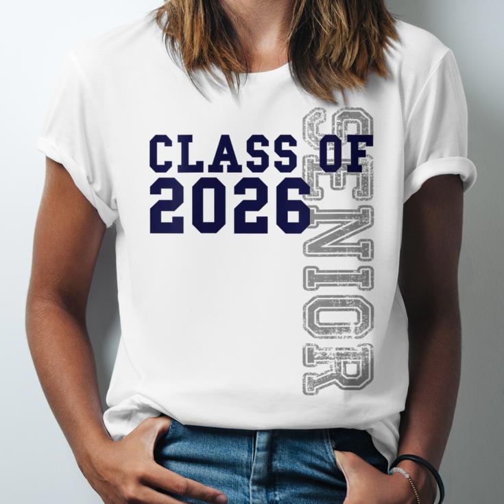 Senior Class Of 2026 Graduation Year High School & College Unisex Jersey T-Shirt