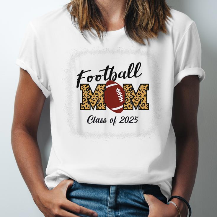Senior Football Mom Class Of 2025 Graduation Graduate Unisex Jersey T-Shirt