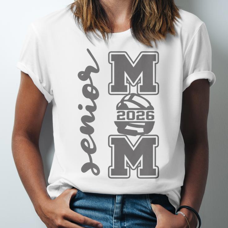 Senior Mom 2026 Wrestling Athlete Proud Parent Graduation Unisex Jersey T-Shirt