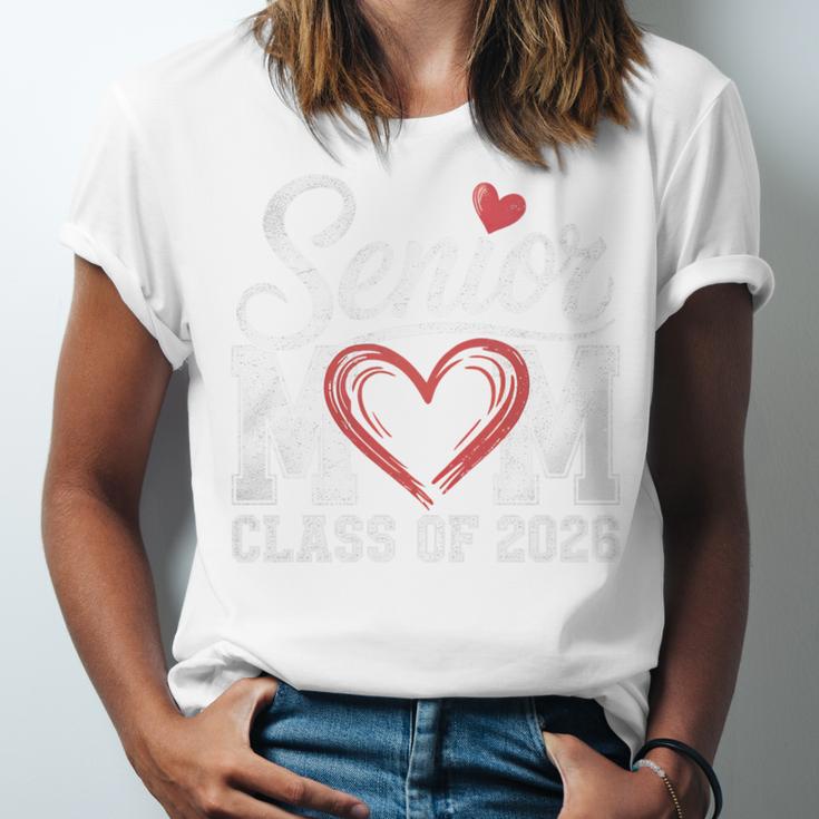 Senior Mom Class Of 2026 Graduation Senior 2026 Mom Unisex Jersey T-Shirt