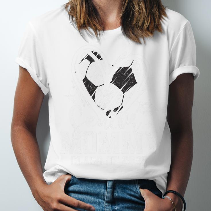 Senior Mommy Class Of 2026 Soccer Graduation Heart Premium Tri-Blend Unisex Jersey T-Shirt