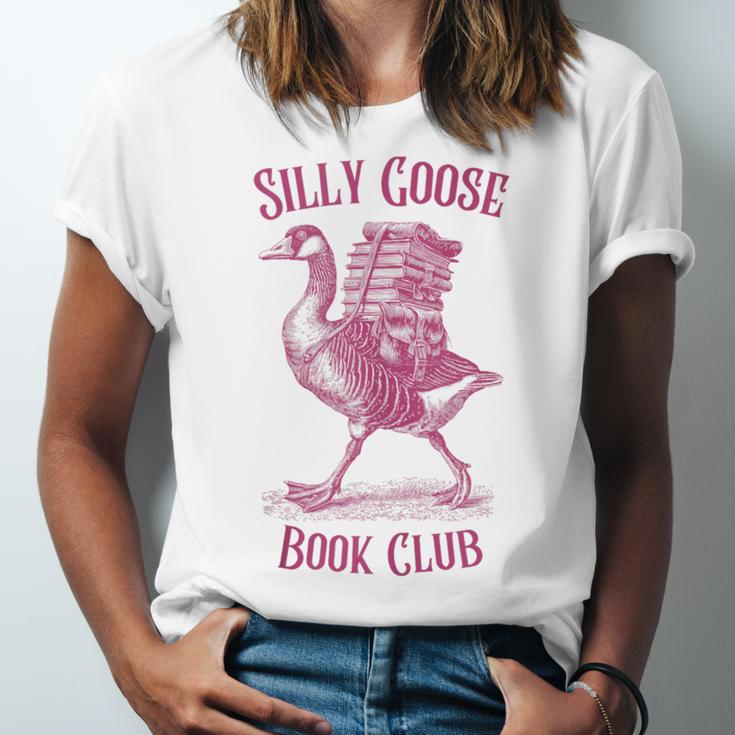 Silly Goose Book Club Unisex Jersey T-Shirt Silly Goose Book Club Unisex Jersey T-Shirt