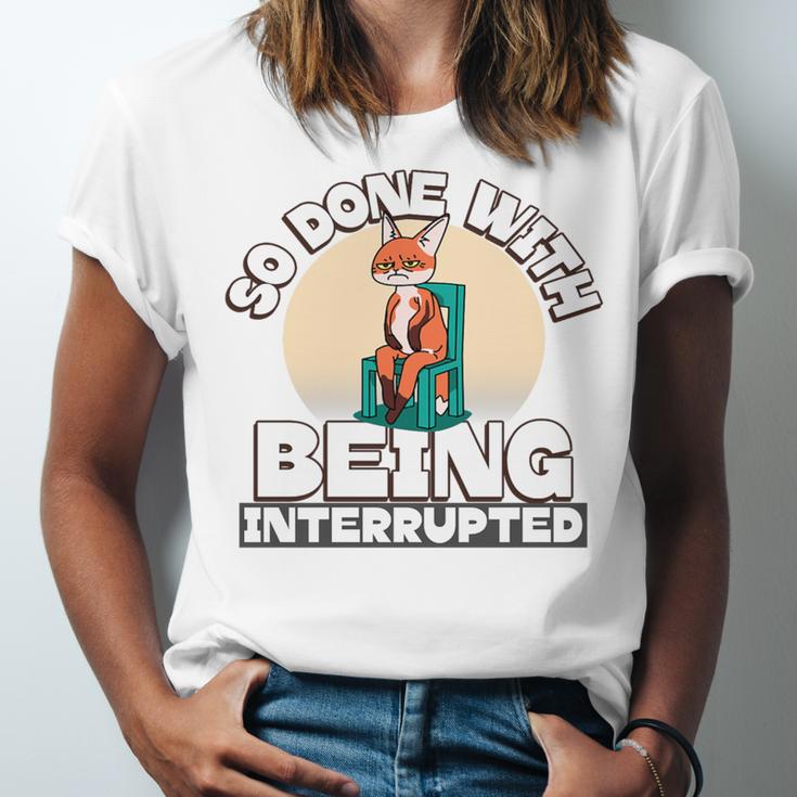 So Done With Being Interrupted Sick And Tired Introvert Premium Tri-Blend Unisex Jersey T-Shirt