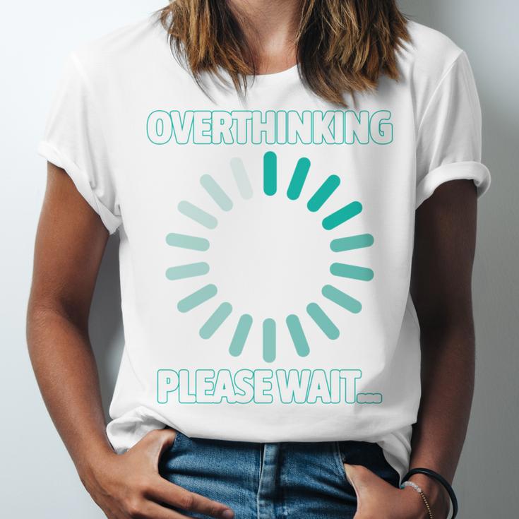 Social Introvert's Overthinking Please Wait Awkward Humor Unisex Jersey T-Shirt Social Introvert's Overthinking Please Wait Awkward Humor Unisex Jersey T-Shirt