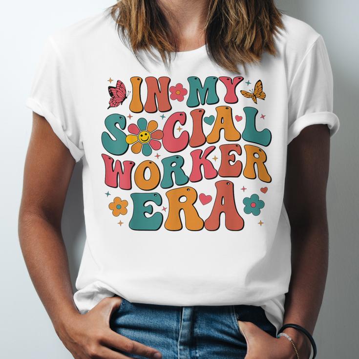 In My Social Worker Era Cute Social Worker Graduation MSW Unisex Jersey T-Shirt
