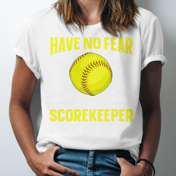 Softball Scorekeeper For a Score Book Keeper Premium Tri-Blend Unisex Jersey T-Shirt