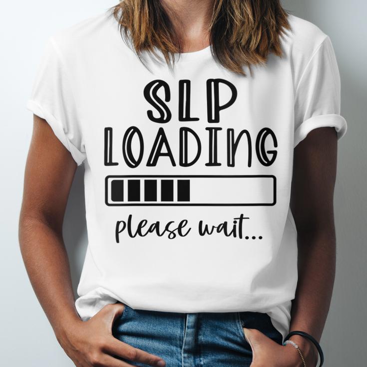 Speech Pathologist Loading 2021 Graduation Speech Therapist Unisex Jersey T-Shirt