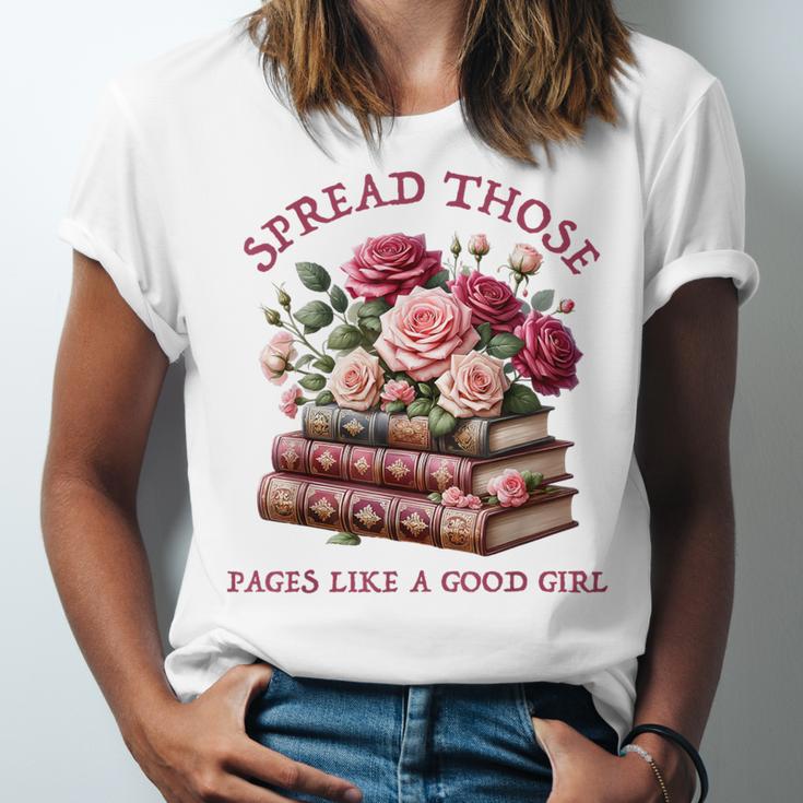 Spicy Books Spread Those Pages Like A Good Girl Dark Romance Unisex Jersey T-Shirt Spicy Books Spread Those Pages Like A Good Girl Dark Romance Unisex Jersey T-Shirt