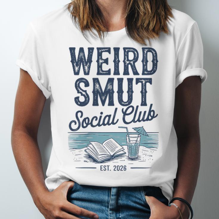 Spicy Romance Book Reader Fan Weird Smut Social Club Unisex Jersey T-Shirt Spicy Romance Book Reader Fan Weird Smut Social Club Unisex Jersey T-Shirt