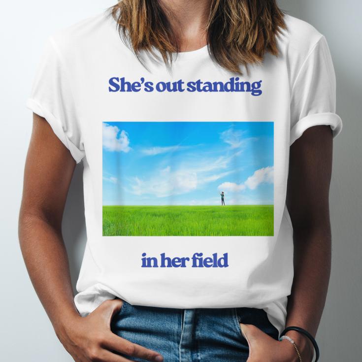 Out Standing In Her Field Graduation Tee Unisex Jersey T-Shirt
