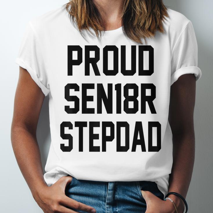 Stepfather SEN18R Graduation Party Stepdad Senior 2018 Shirt Unisex Jersey T-Shirt