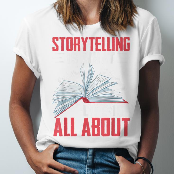 Storytelling Is What Life Is All About Book Unisex Jersey T-Shirt