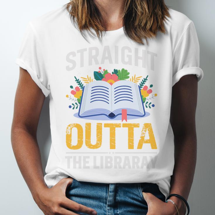 Straight Outta The Library Book Lover Men Women Premium Tri-Blend Unisex Jersey T-Shirt Straight Outta The Library Book Lover Men Women Premium Tri-Blend Unisex Jersey T-Shirt