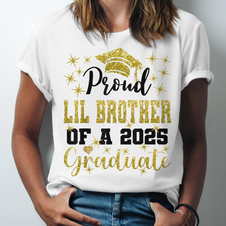 Super Proud Little Brother 2025 Graduate Graduation Family Unisex Jersey T-Shirt