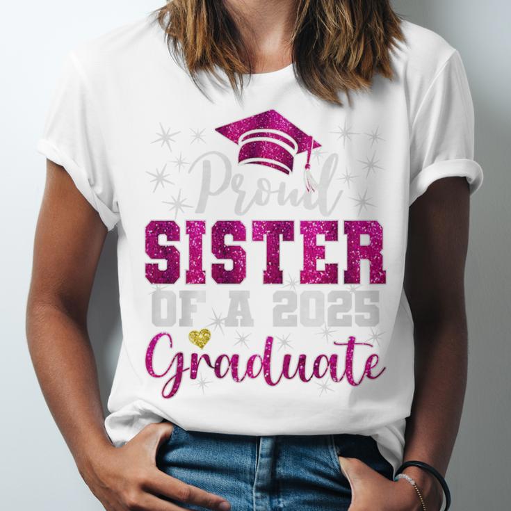 Super Proud Sister Of 2025 Graduate Senior Graduation Family Premium Tri-Blend Unisex Jersey T-Shirt