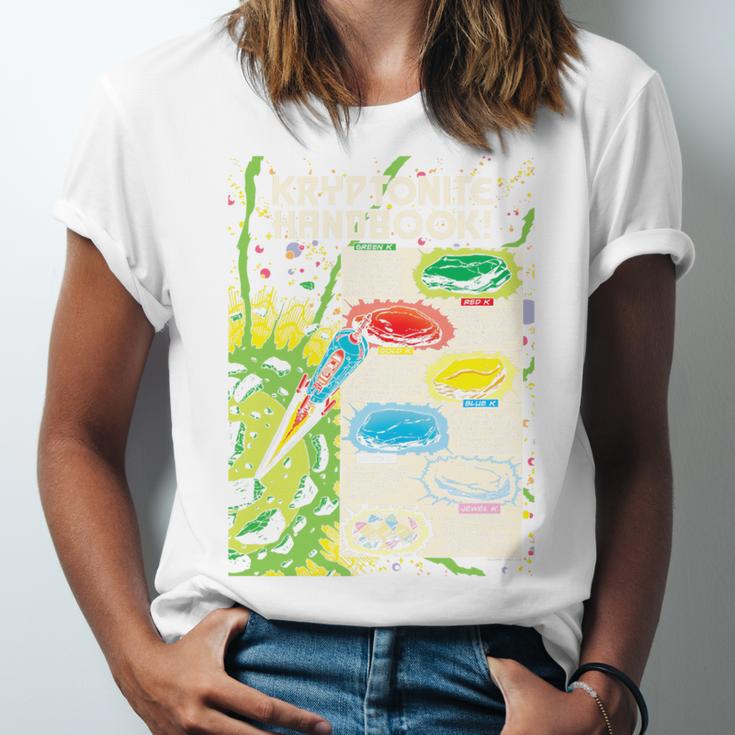Superman Kryptonite Handbook Premium Tri-Blend Unisex Jersey T-Shirt