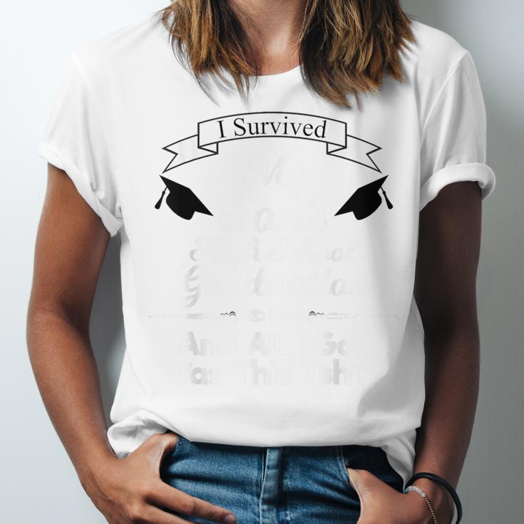 I Survived My Son's High School Graduation Shirt Graduate Unisex Jersey T-Shirt