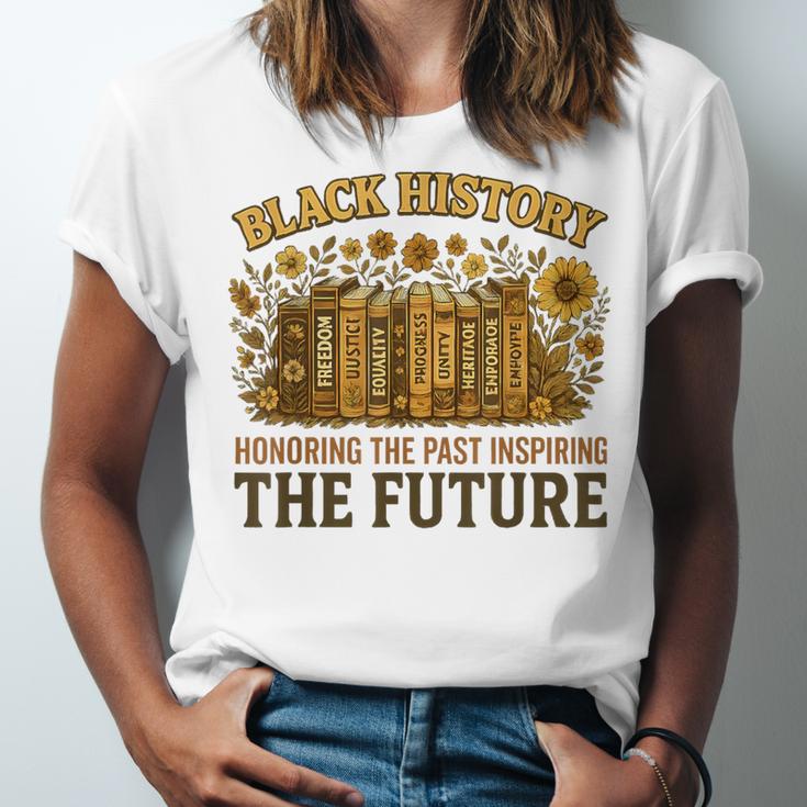 History Honoring Past Inspiring The Future Book Unisex Jersey T-Shirt