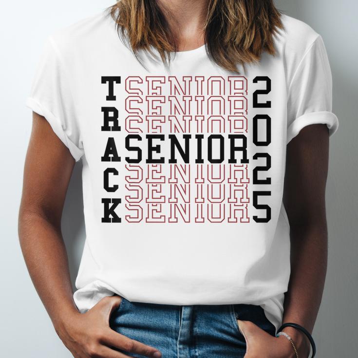 Track Senior Night Track Senior 2025 Graduation 60 Unisex Jersey T-Shirt