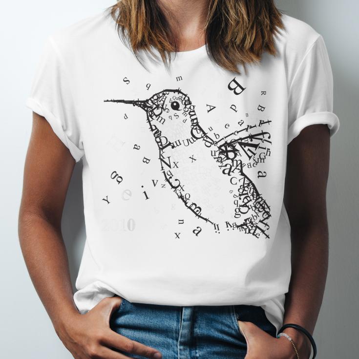 Tucson Festival Of Books TFOB 2010 Hummingbird Mascot Unisex Jersey T-Shirt