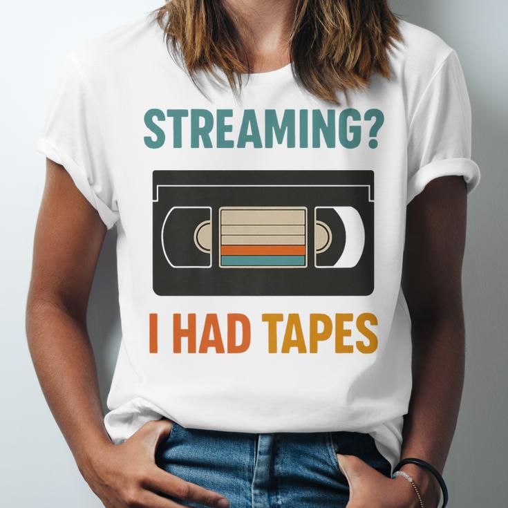 VHS Cassette Tape Retro 80s 90s Nostalgia Premium Unisex Jersey T-Shirt