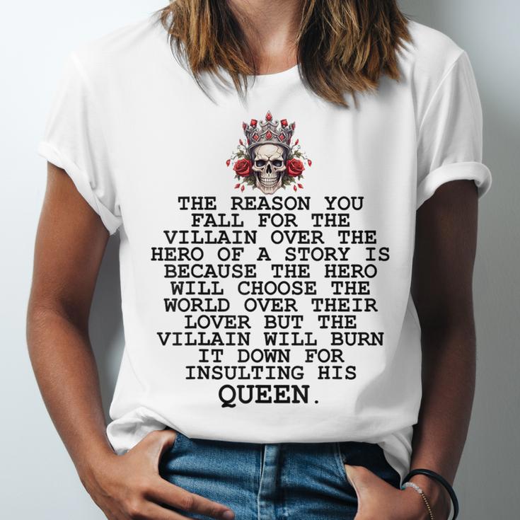 In My Villain Era Dark Romance Smutty Books Lovers Smut Book Unisex Jersey T-Shirt In My Villain Era Dark Romance Smutty Books Lovers Smut Book Unisex Jersey T-Shirt