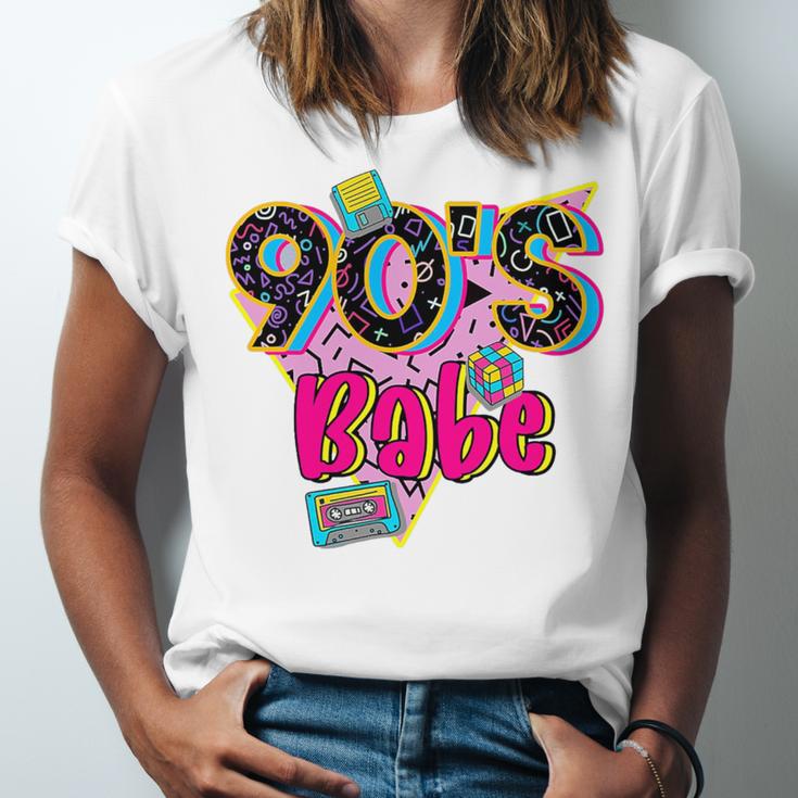 Vintage 90's Babe Party Back To 90s Cassette Nostalgia Premium Tri-Blend Unisex Jersey T-Shirt