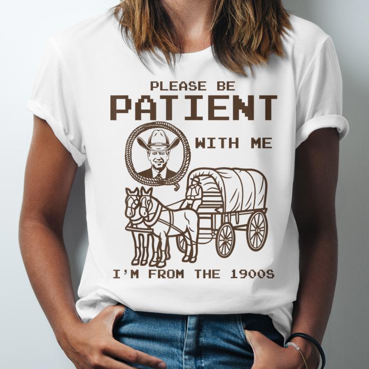 Vintage Biden Please Be Patient With Me I'm From The 1900s Unisex Jersey T-Shirt