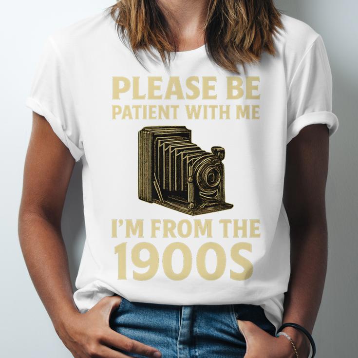 Vintage Please Be Patient With Me I'm From The 1900s Camera Premium Unisex Jersey T-Shirt