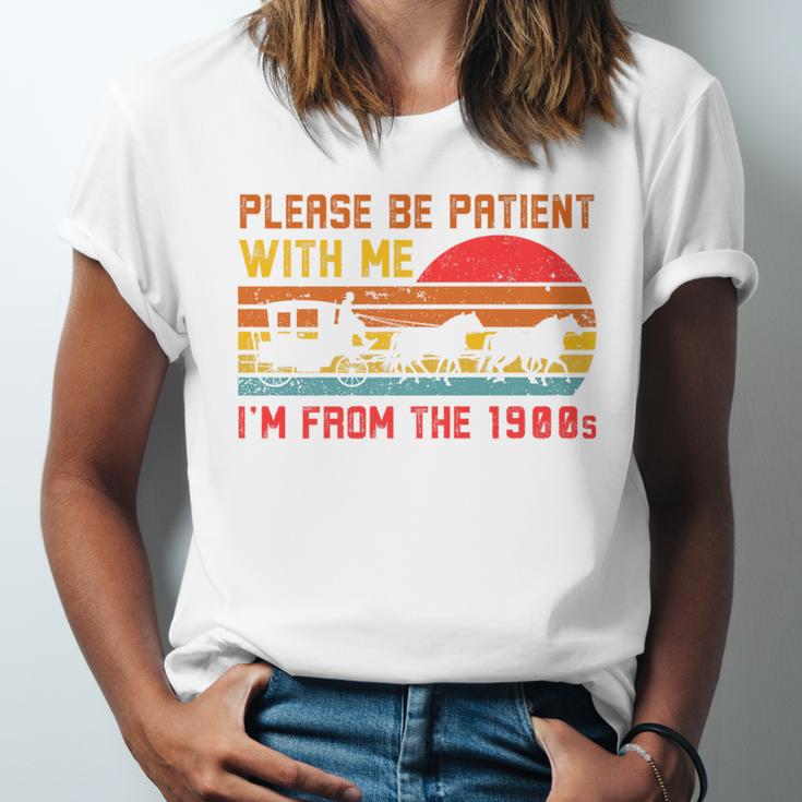 Vintage Retro Please Be Patient With Me I'm From The 1900s Premium Unisex Jersey T-Shirt