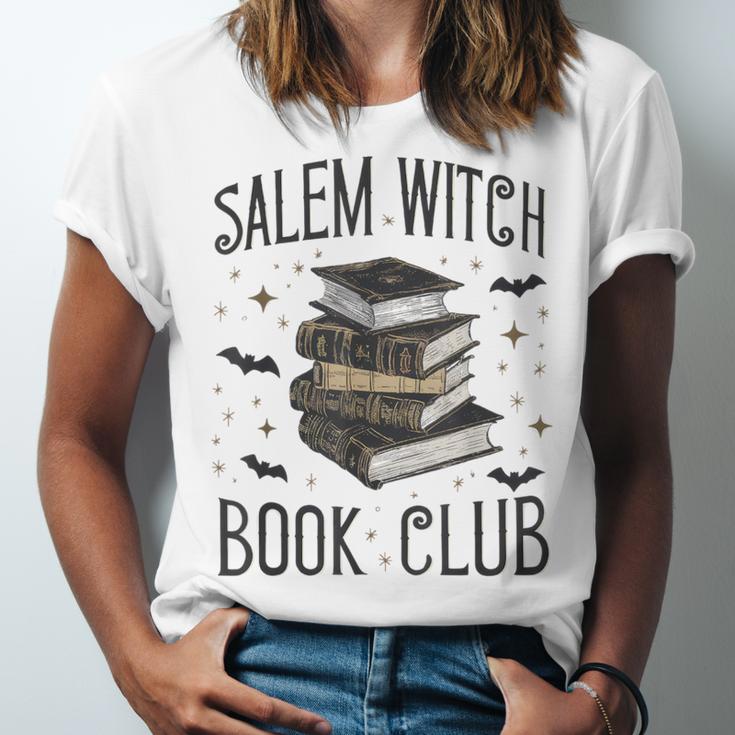 Vintage Salem Book Club Cat Bookish Spooky Halloween Unisex Jersey T-Shirt Vintage Salem Book Club Cat Bookish Spooky Halloween Unisex Jersey T-Shirt