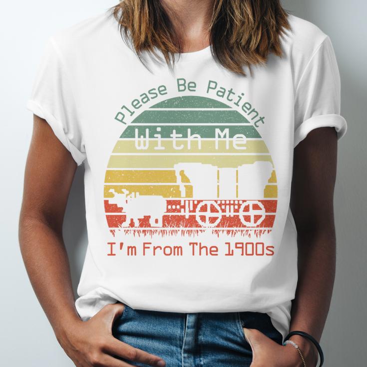 Vintage Sunset Please Be Patient With Me I'm From The 1900s Premium Unisex Jersey T-Shirt
