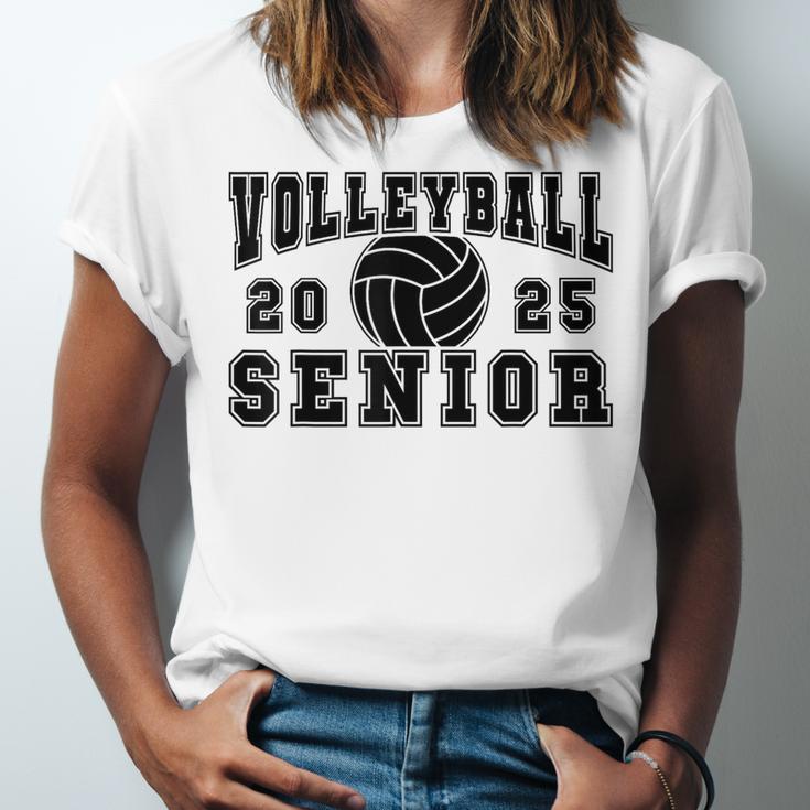 Volleyball Senior Night Volleyball Senior 2025 Graduation 28 Unisex Jersey T-Shirt