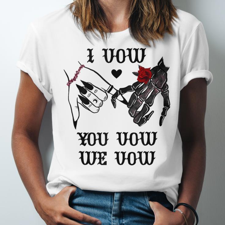 I Vow You Vow We Vow Merch Dark Romance Smutty Book Smutt Unisex Jersey T-Shirt