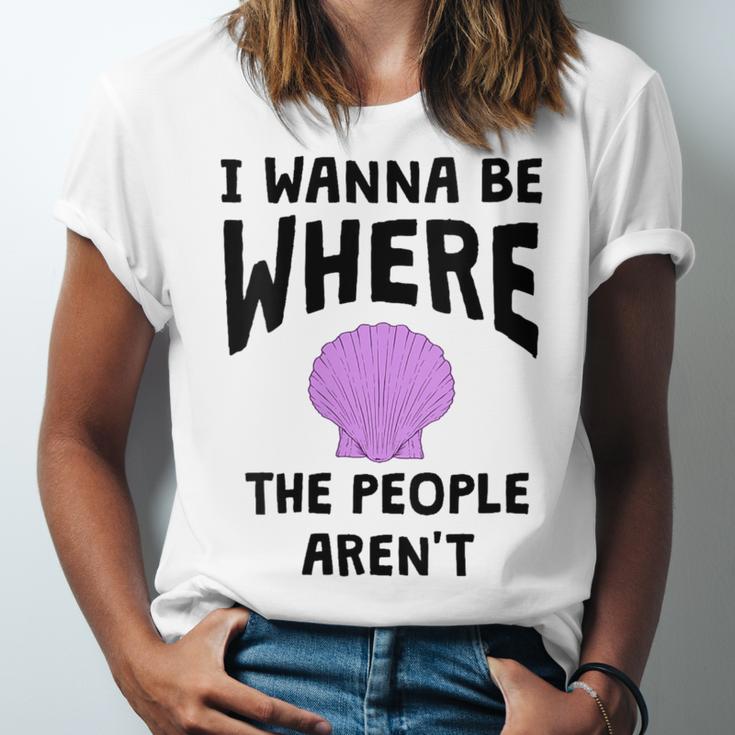 I Wanna Be Where The People Aren't Introvert Unisex Jersey T-Shirt I Wanna Be Where The People Aren't Introvert Unisex Jersey T-Shirt