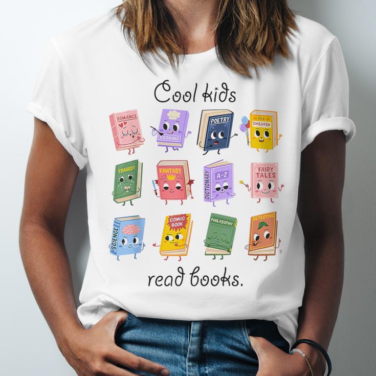 Women Cool Kids Read Books Teacher Back To School Librarian Unisex Jersey T-Shirt Women Cool Kids Read Books Teacher Back To School Librarian Unisex Jersey T-Shirt
