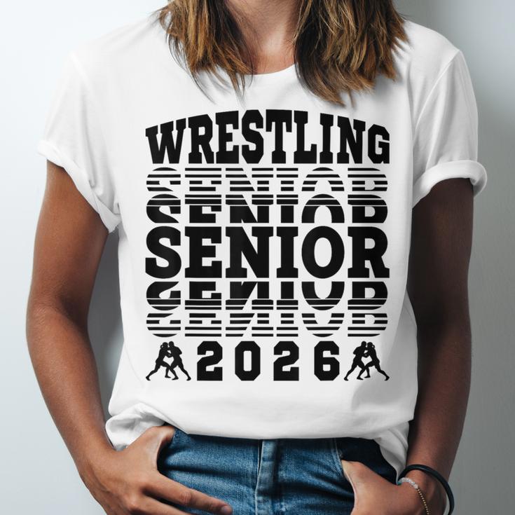 Wrestling Senior 2026 Graduation Unisex Jersey T-Shirt
