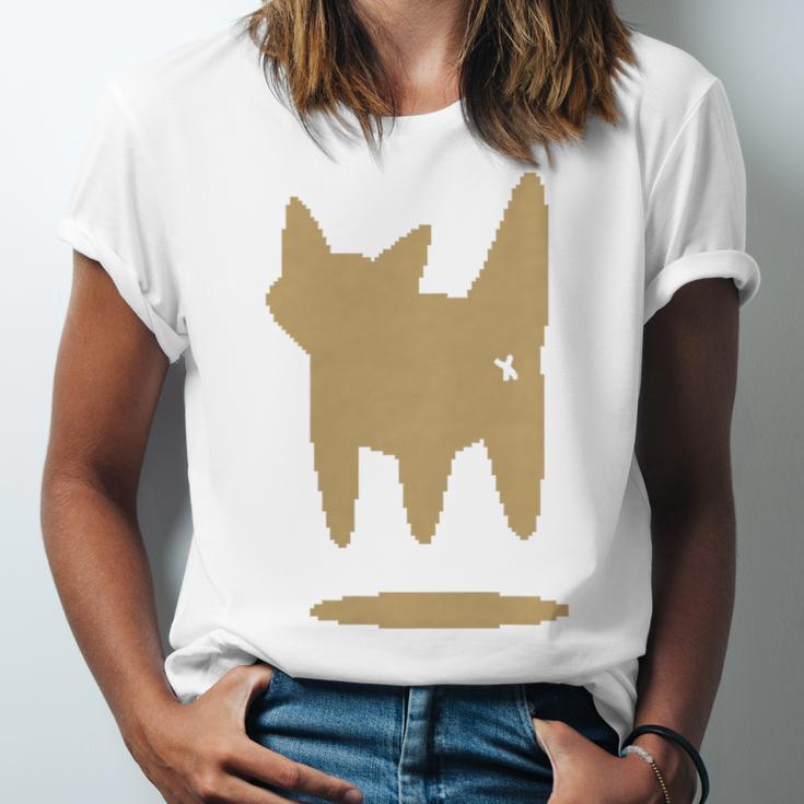 Yk2 Cat With Tomboy Tail 90s Nostalgia Downtown Indie Premium Tri-Blend Unisex Jersey T-Shirt