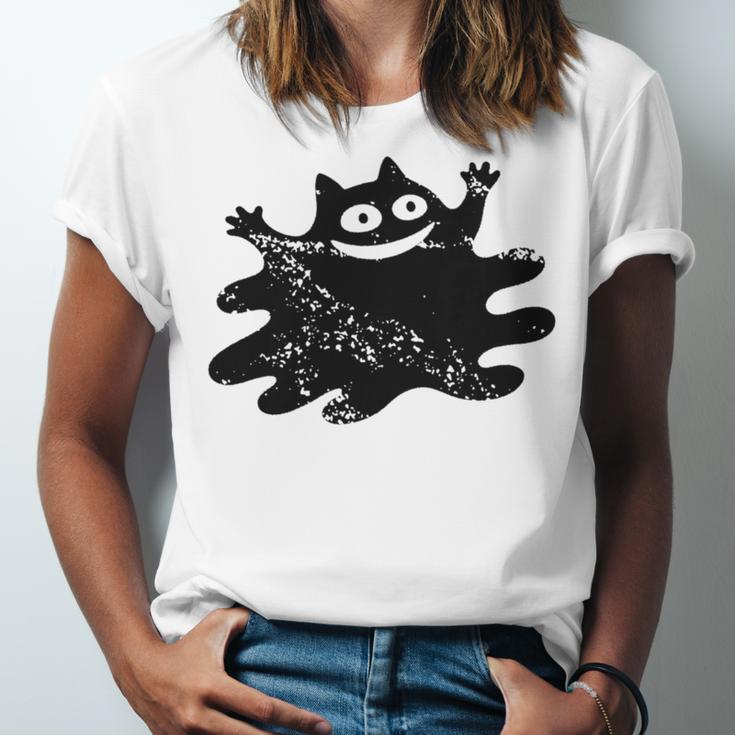 Yk2 Grunge Scary Cat With Tail Tomboy 90s Nostalgia Indie Premium Tri-Blend Unisex Jersey T-Shirt