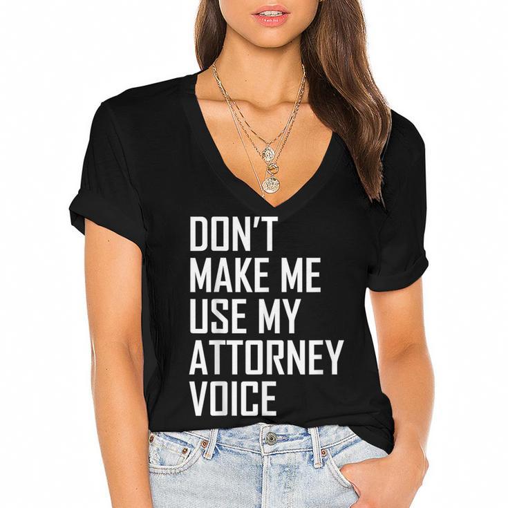 Lawyer Law School Graduation Attorney Men Women Women's Jersey Short Sleeve Deep V-Neck Tshirt				