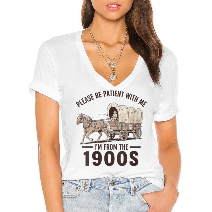 I'm From The 1900s Tee Western For Men Women's Jersey Short Sleeve Deep V-Neck Tshirt				