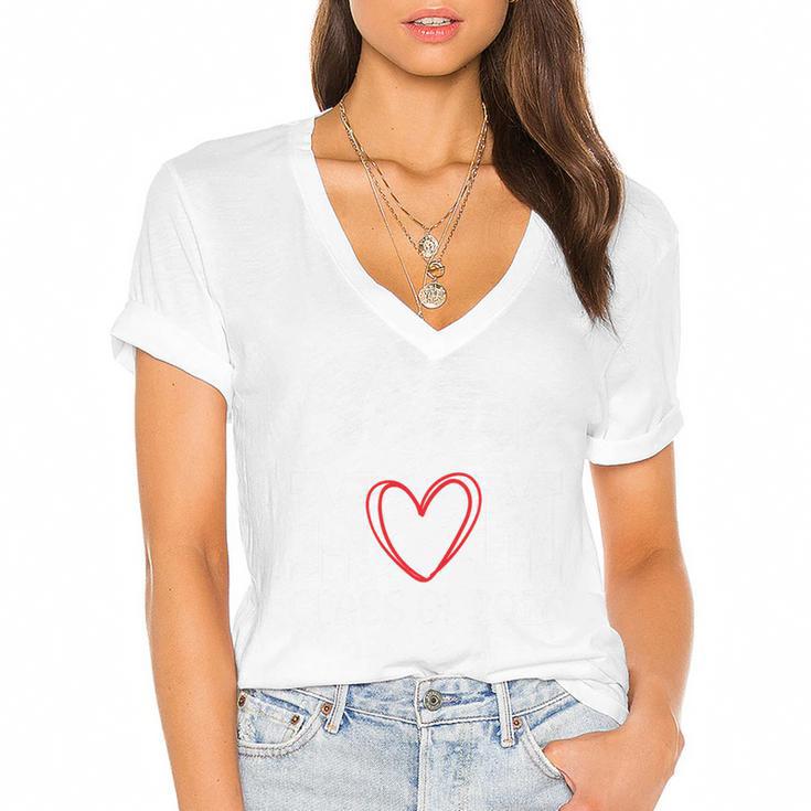 Senior Mom Class Of 2026 Graduation Premium Tri-Blend Women's Jersey Short Sleeve Deep V-Neck Tshirt				