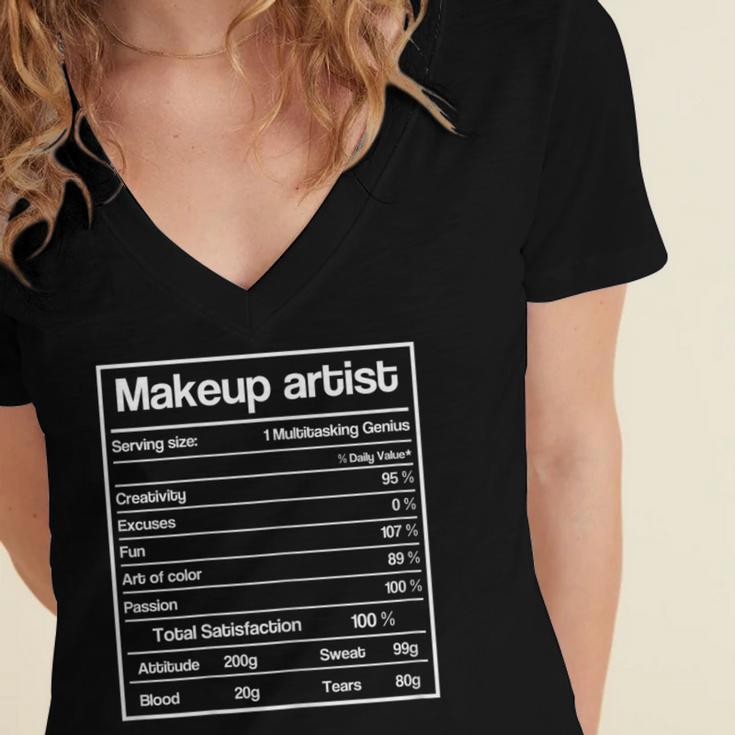 2020 Cosmetology Graduation Design Makeup Artists Hair Women's Jersey Short Sleeve Deep V-Neck Tshirt
